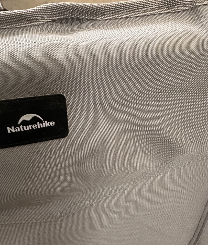 Кресло туристическое Naturehike Stellaluna L04 складное, серое, высокая спинка, до 150 кг (уценка)