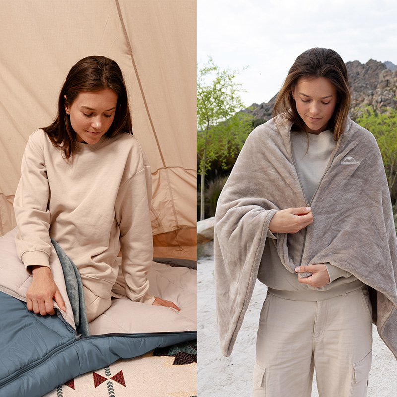 Мешок спальный Naturehike Envelope M400 с подогревом, (190+30)х80 см, (левый)(ТК: -1C), серо-голубой