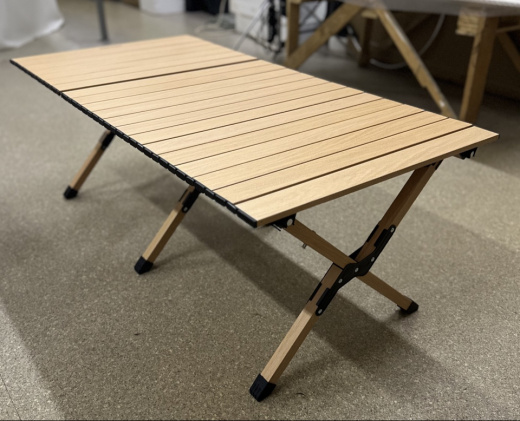 Стол туристический Naturehike Star Jane L01 складной, 117х60х44 см, с Х-образными ножками, бежевый (уценка)