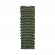 Коврик надувной Naturehike FC01 200х60х9,5 см, с подушкой, зеленый