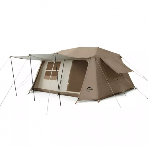 Палатка Naturehike Village 13 автоматическая 5-8-местная. коричневая