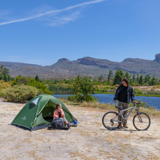 Палатка Naturehike Bleik Series 2-местная, тип А, алюминиевый каркас, синяя