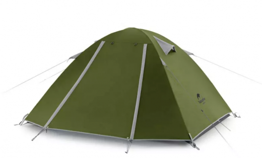 Палатка Naturehike P-Series 4-местная, алюминиевый каркас, зеленая
