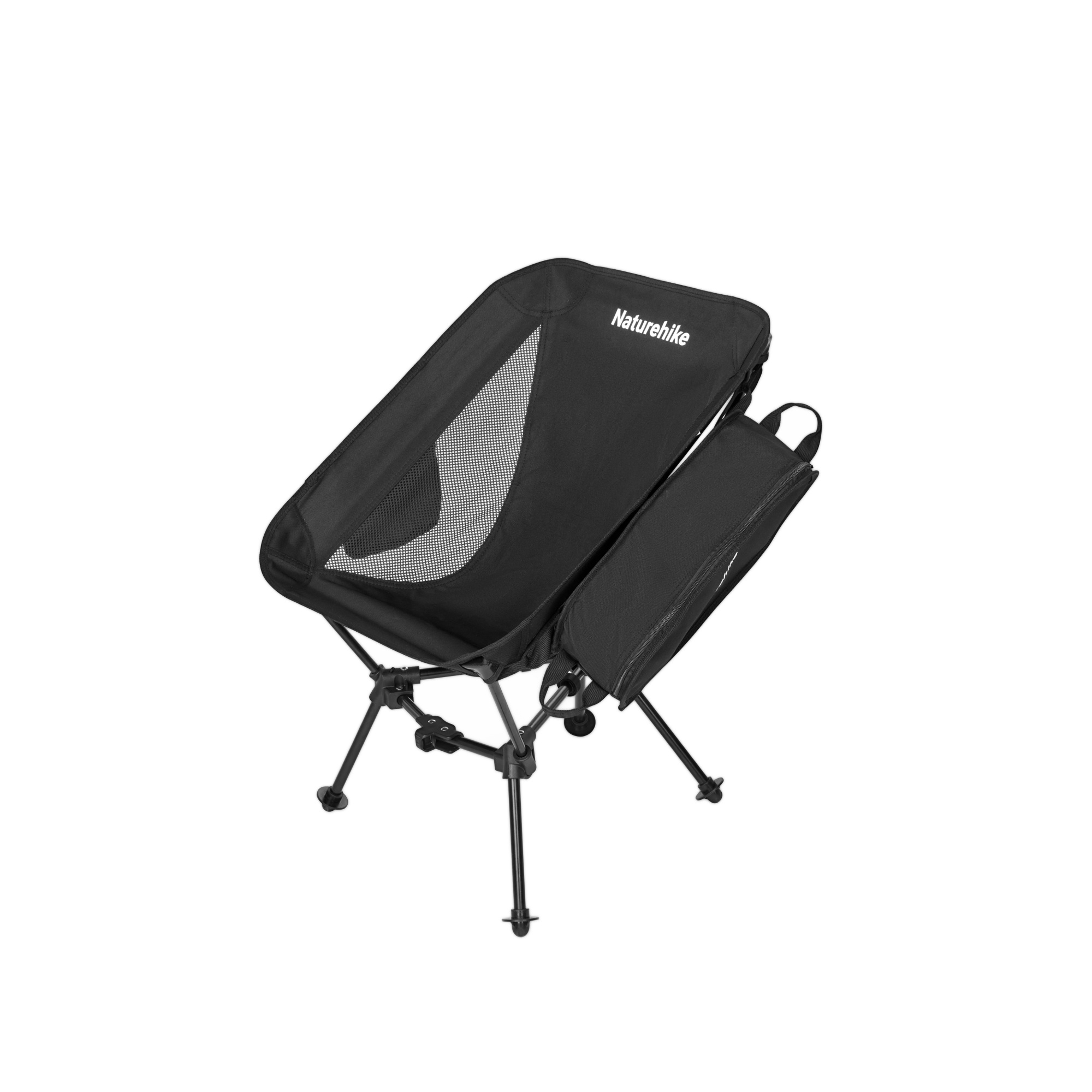 Кресло туристическое Naturehike Clamshell 001 складное, 55х54х66 см, до 120 кг, черное
