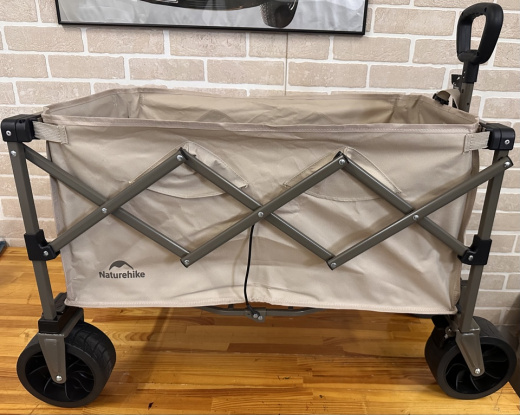 Тележка туристическая Naturehike Light 88х46х93 см, 100 л, коричневая (уценка)
