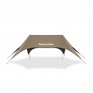 Тент кемпинговый Naturehike Cloud Skies (Yunxiao) 960 9.6х4,85 м., коричневый, блэкаут