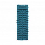 Коврик надувной Naturehike FC01 200х60х9,5 см, с подушкой, голубой