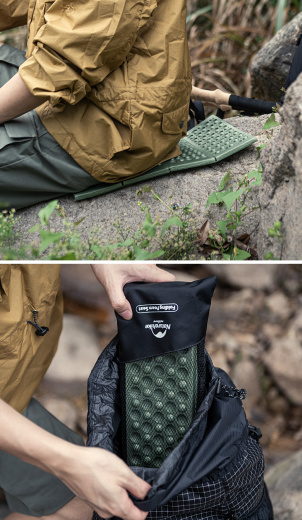 Коврик-сидушка туристический Naturehike 40,5х30,5х1,5 см. IXPE, бежевый