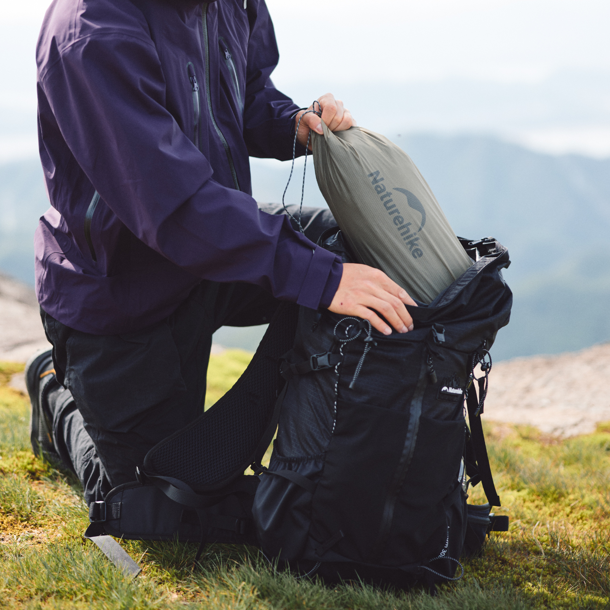 Палатка Naturehike Cloud Up Pro Si 3-местная, алюминиевый каркас, янтарная