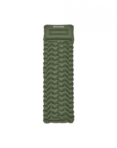 Коврик надувной Naturehike FC01 200х60х6,5 см, с подушкой, зеленый