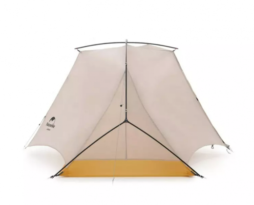 Палатка Naturehike Cloud Trace 1-местная, алюминиевый каркас, серо-желтая