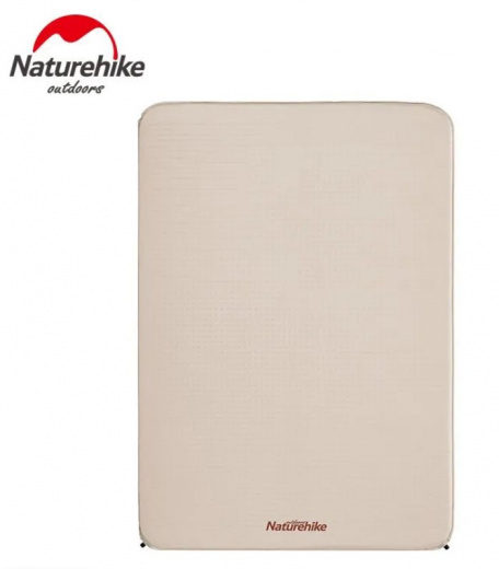 Коврик самонадувающийся Naturehike двойной 200х135х6 см, бежевый