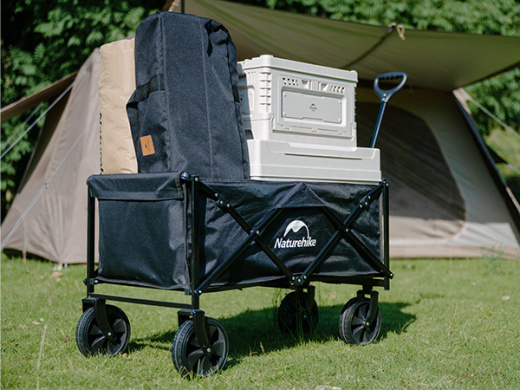 Тележка туристическая Naturehike Light 98х50х56/101 см, 110л., черная